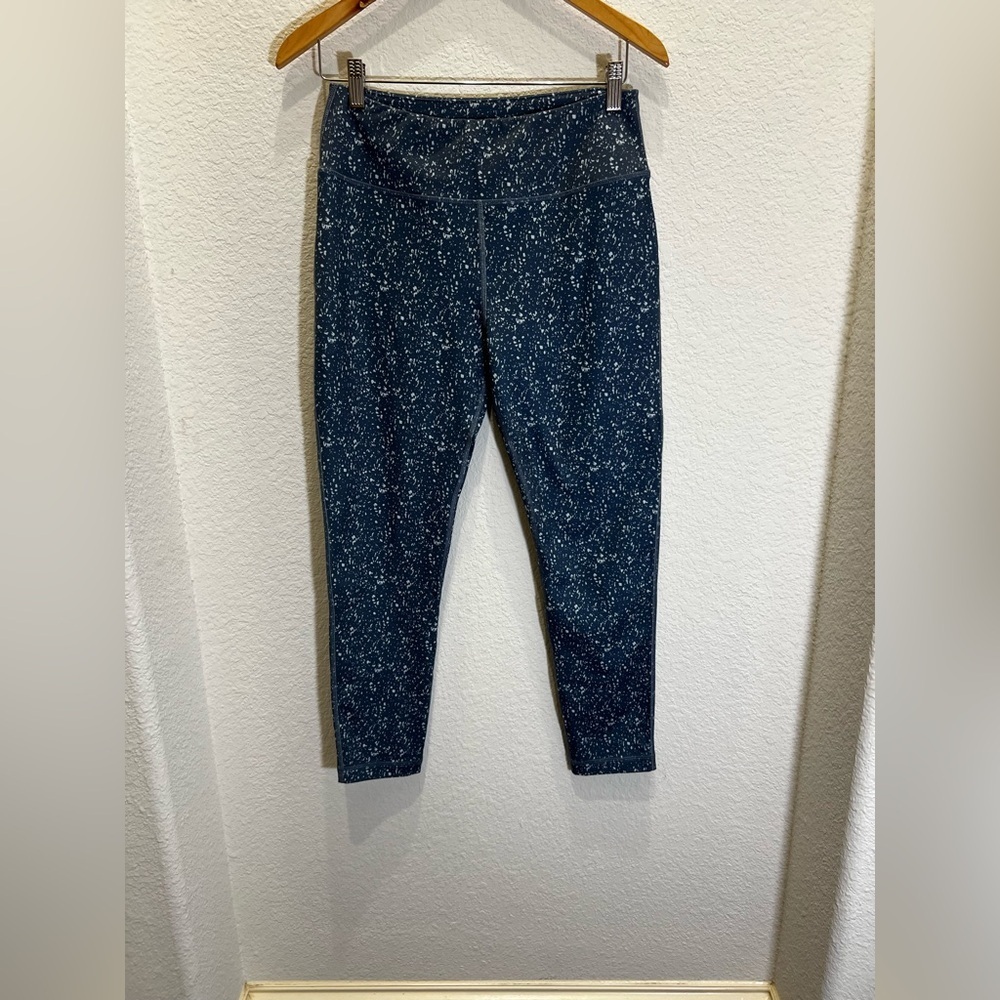 Vineyard Vines Navy Speckle Performance Leggings - Picture 1 of 3